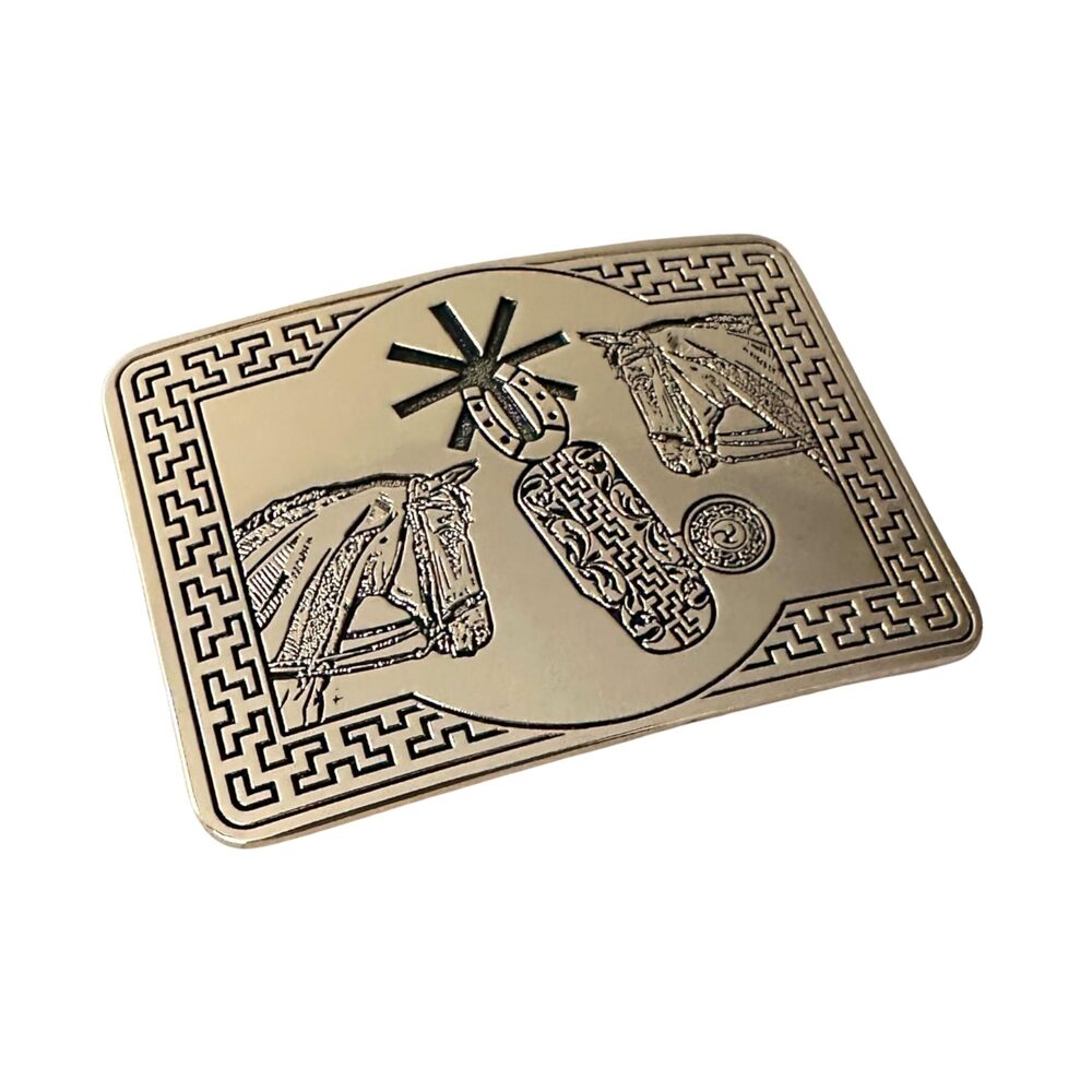8381 Cowboy Belt Buckle Handcrafted High-End Pressed Plate Buckle